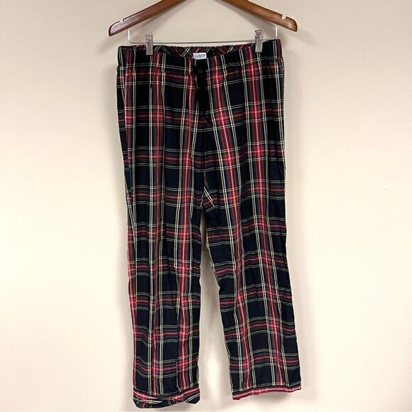 š J Crewāblack,āredĀ andāgreenāplaidācottonāpjāpantsāS - Picture 2 of 6